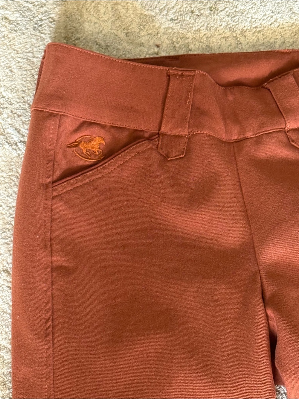 Piper Orange RidingPants breeches sz 24 - Picture 4 of 10